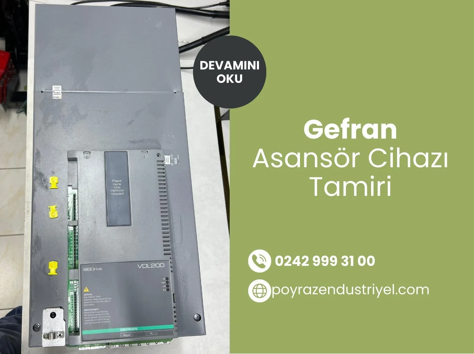 Gefran Asansör Cihazı Tamiri